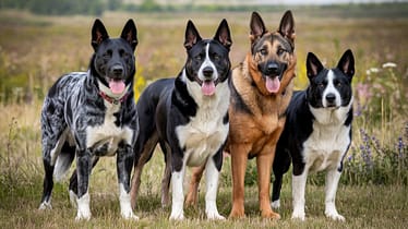 A large hound of australian cattle dog