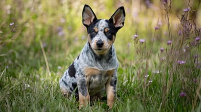 Cute Cattle Dog puppy.